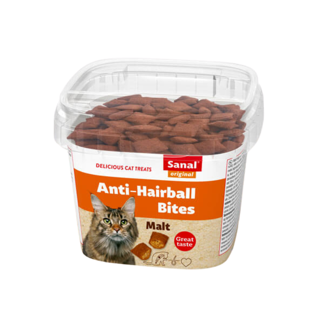 Katzen Snack | Anti Hairball Bites im praktischen 75g Becher