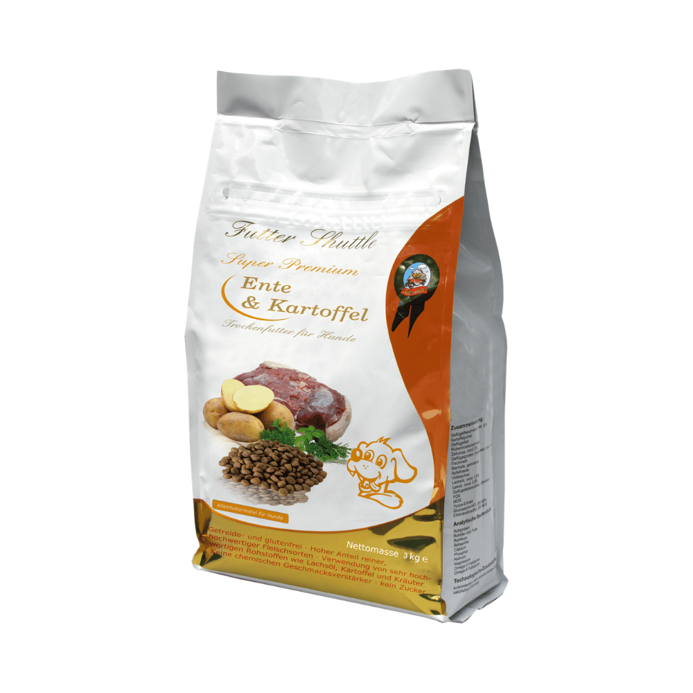 Sonderangebot Getreidefreies Hundefutter Sparpaket – Geflügel, Fisch, Hirsch & Ente mit Kartoffel – 8 × 3 kg (Super Premium)