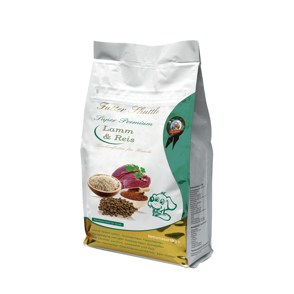 Hundefutter Trockenfutter Lamm und Reis/Sensitiv in Super Premium Qualität. Spitzenqualität von Futter Shuttle in Vers. Größen