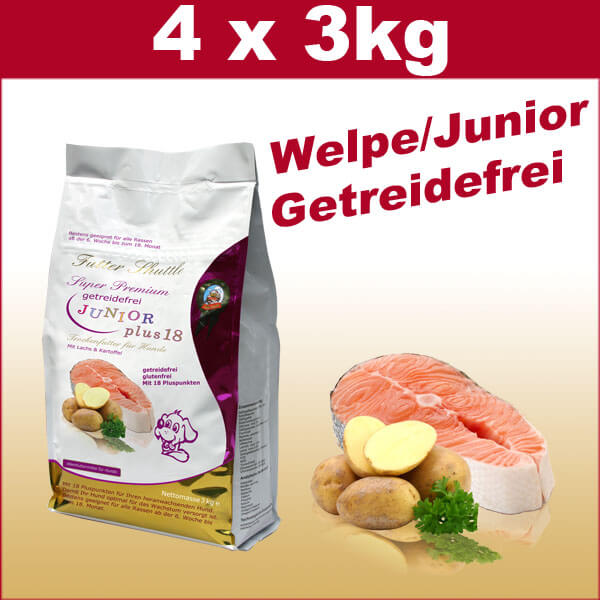 Sparpaket getreidefreies Welpen und Junior Hunde Trockenfutter  