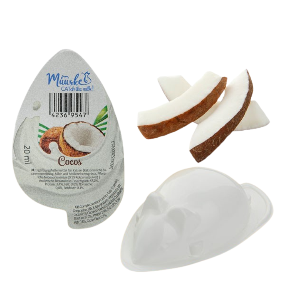 Muuske Katzenmilch 4er Set – Laktosereduzierter Verwöhnsnack für Katzen 4 × 20 ml