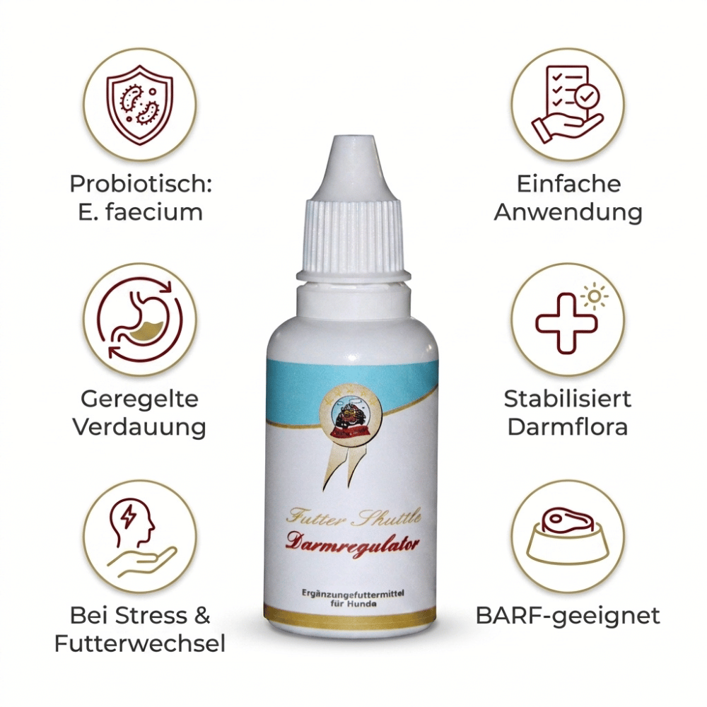 Darmregulator für Hunde – Probiotisches Ergänzungsfuttermittel für Darmflora & Verdauung