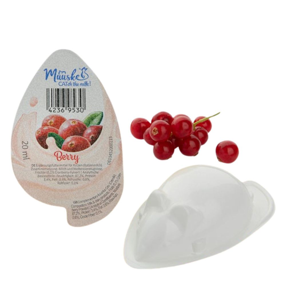 Muuske Katzenmilch 4er Set – Laktosereduzierter Verwöhnsnack für Katzen 4 × 20 ml
