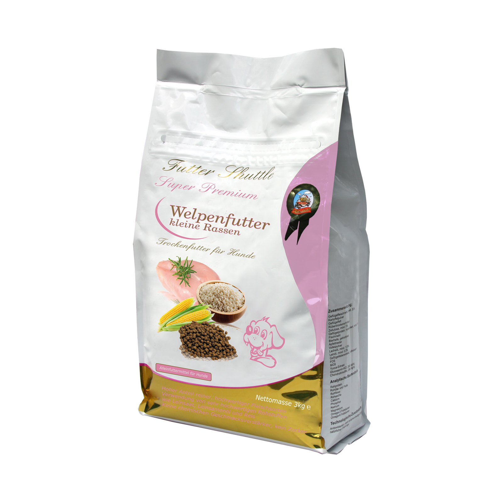 Welpenfutter für kleine Rassen | Welpentrockenfutter| 3kg | Super Premium Qualität | Eines der besten Welpenfutter auf dem Markt!