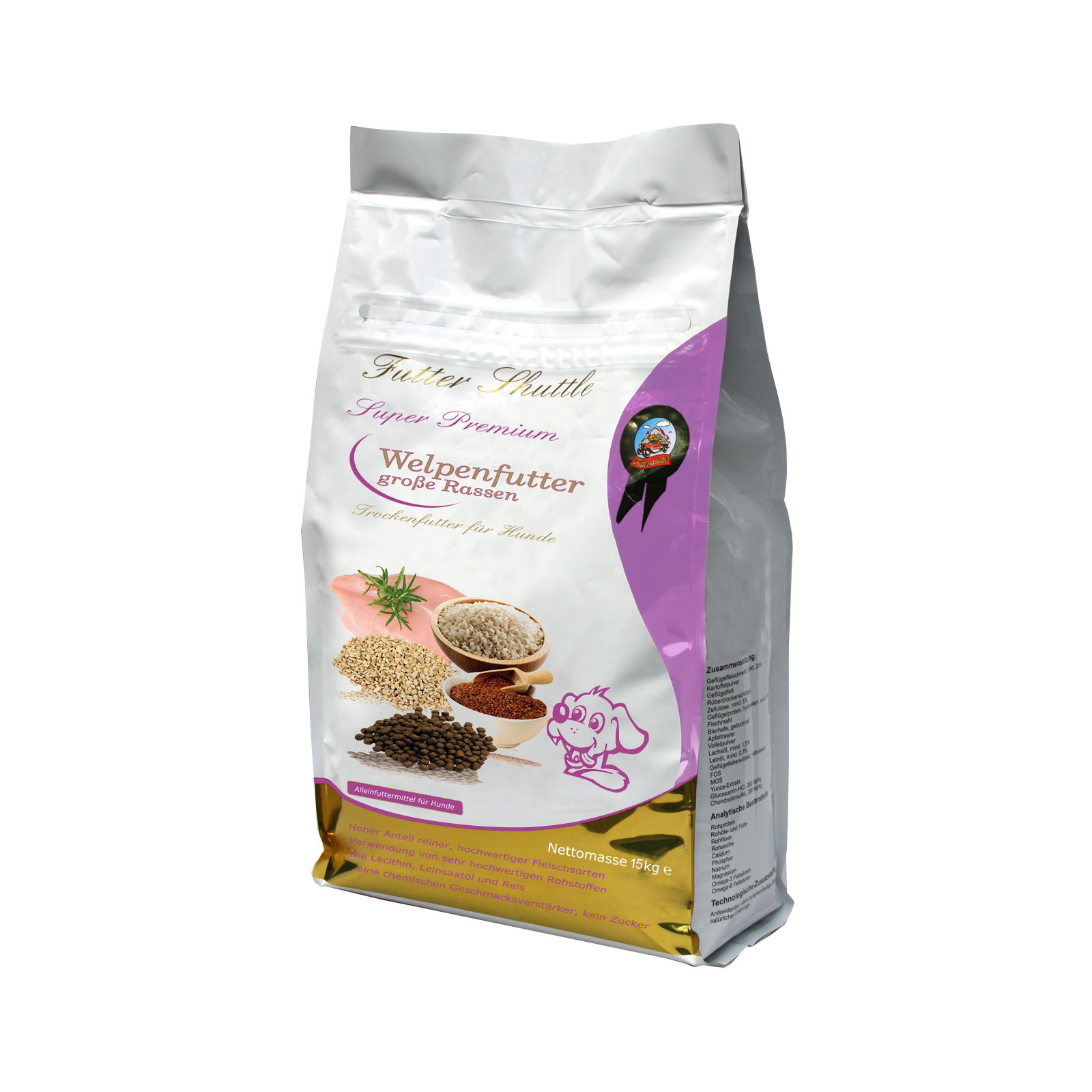 Hundefutter für Welpen großer Rassen – Premium Trockenfutter für gesundes Wachstum