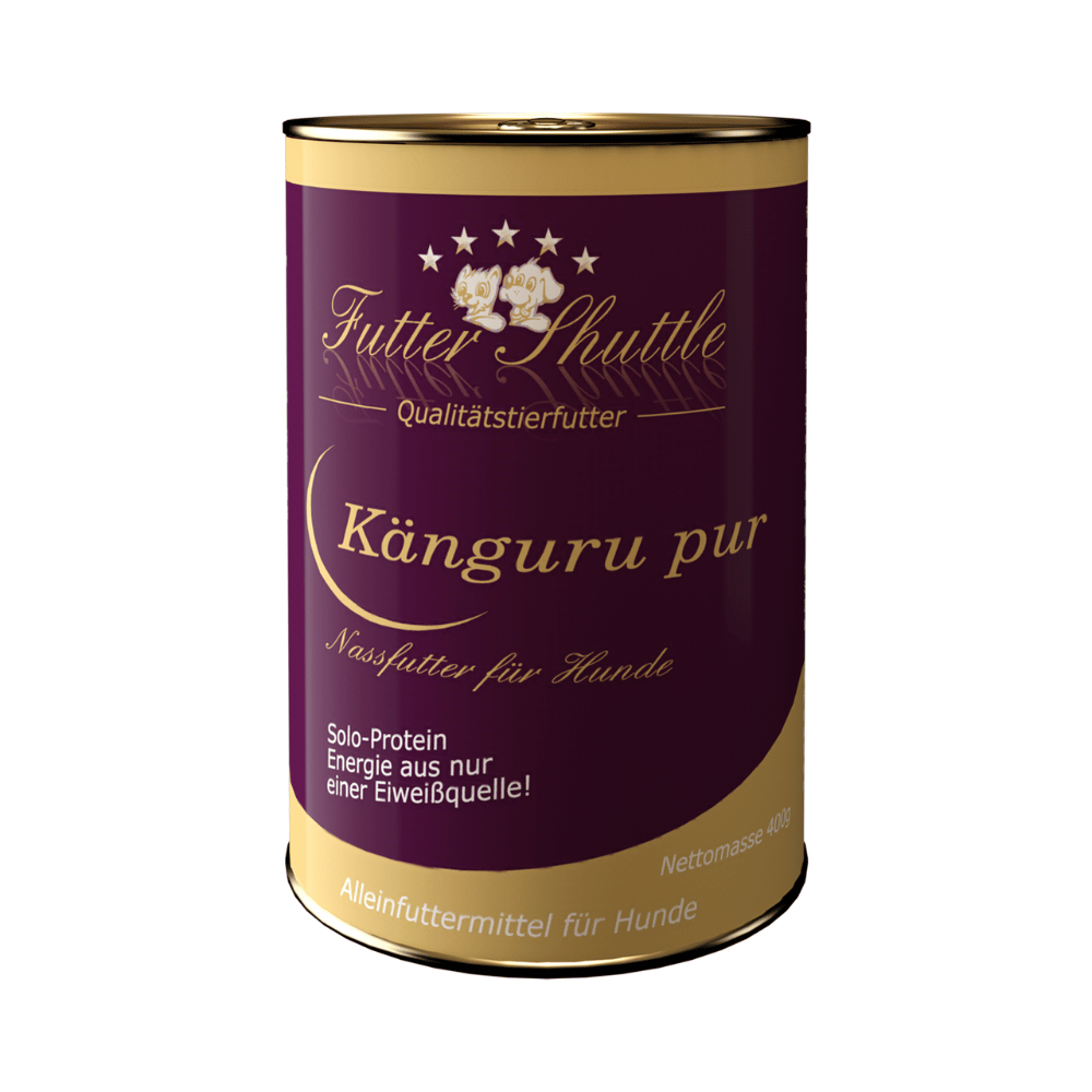 Hunde Nassfutter Känguru Pur – Monoprotein Allergikerfutter getreidefrei | Dose