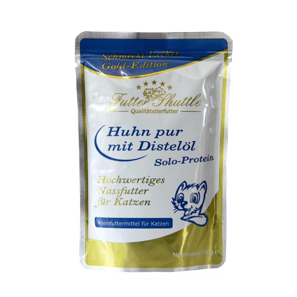 Sparpack Getreidefreies Katzenfutter Plus 10 & Gold Edition Nassfutter – Trocken- & Nassfutter Mix 3 kg + 12 × 100 g