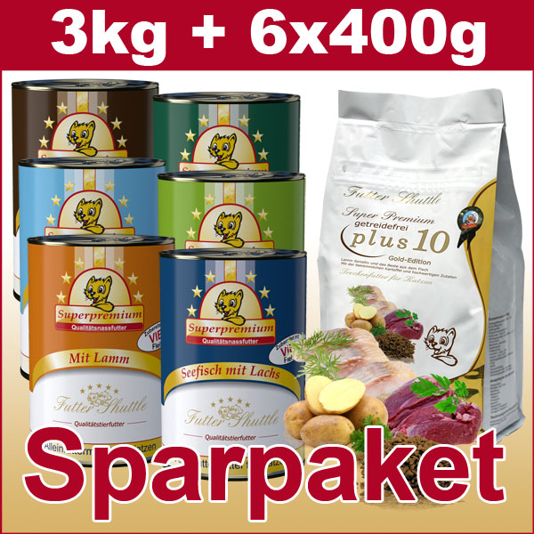 Katzenfutter Sparpaket. Plus 10 und Katzen Nassfutter