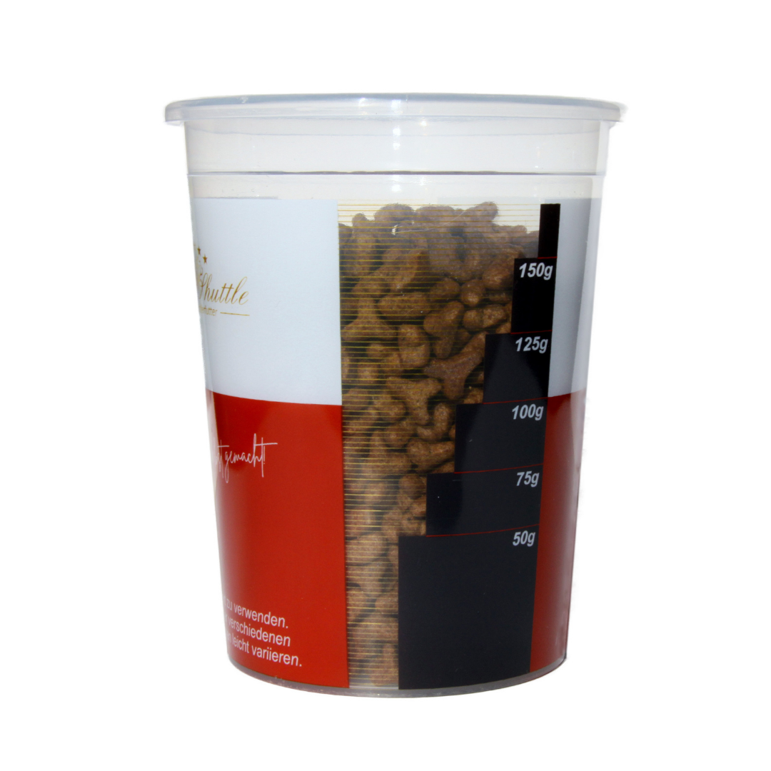 Futter Shuttle Messbecher 200g – Präzises Portionieren für Hunde- und Katzenfutter