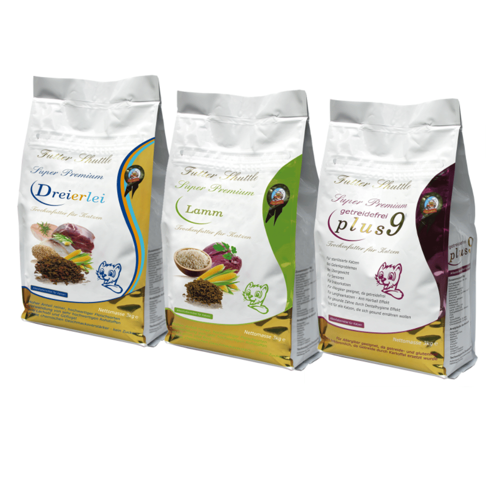 Katzenfutter Angebote Sparpaket – 3 × 3 kg Trockenfutter Premium Mix