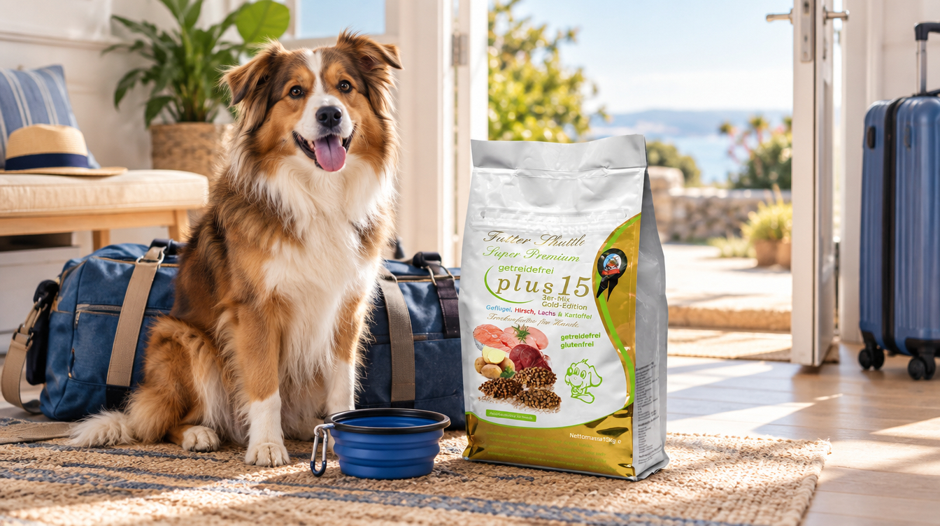Mit Hund verreisen: Futter, Portionen und Aufbewahrung planen