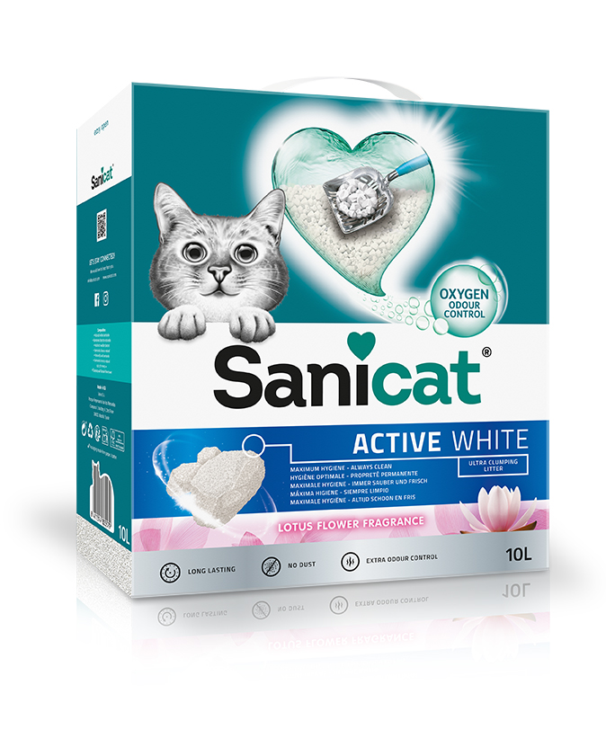 Katzenstreu klumpend. Sani & Clean Oxygen 10l Box (Klumpend)