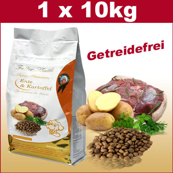 Getreidefreies Hundefutter in der höchsten Güte  10kg Sack mit E