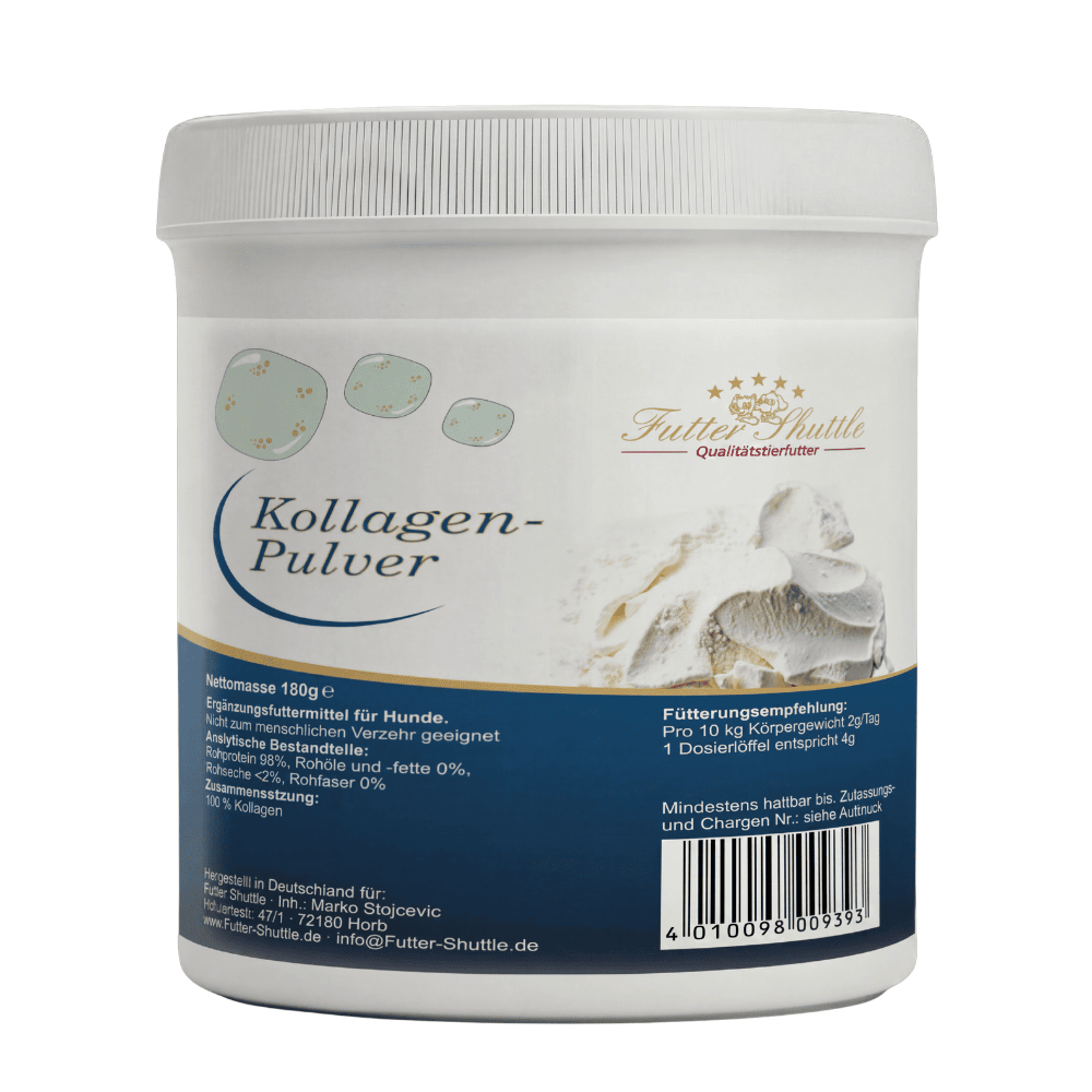 Kollagen Pulver Hund Gelenke 180g  – Premium Unterstützung für den Bewegungsapparat