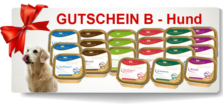 Kostenlose Proben Hundefutter Nassfutter | Gutschein B – 21 x Nassfutter Schalen für Hunde