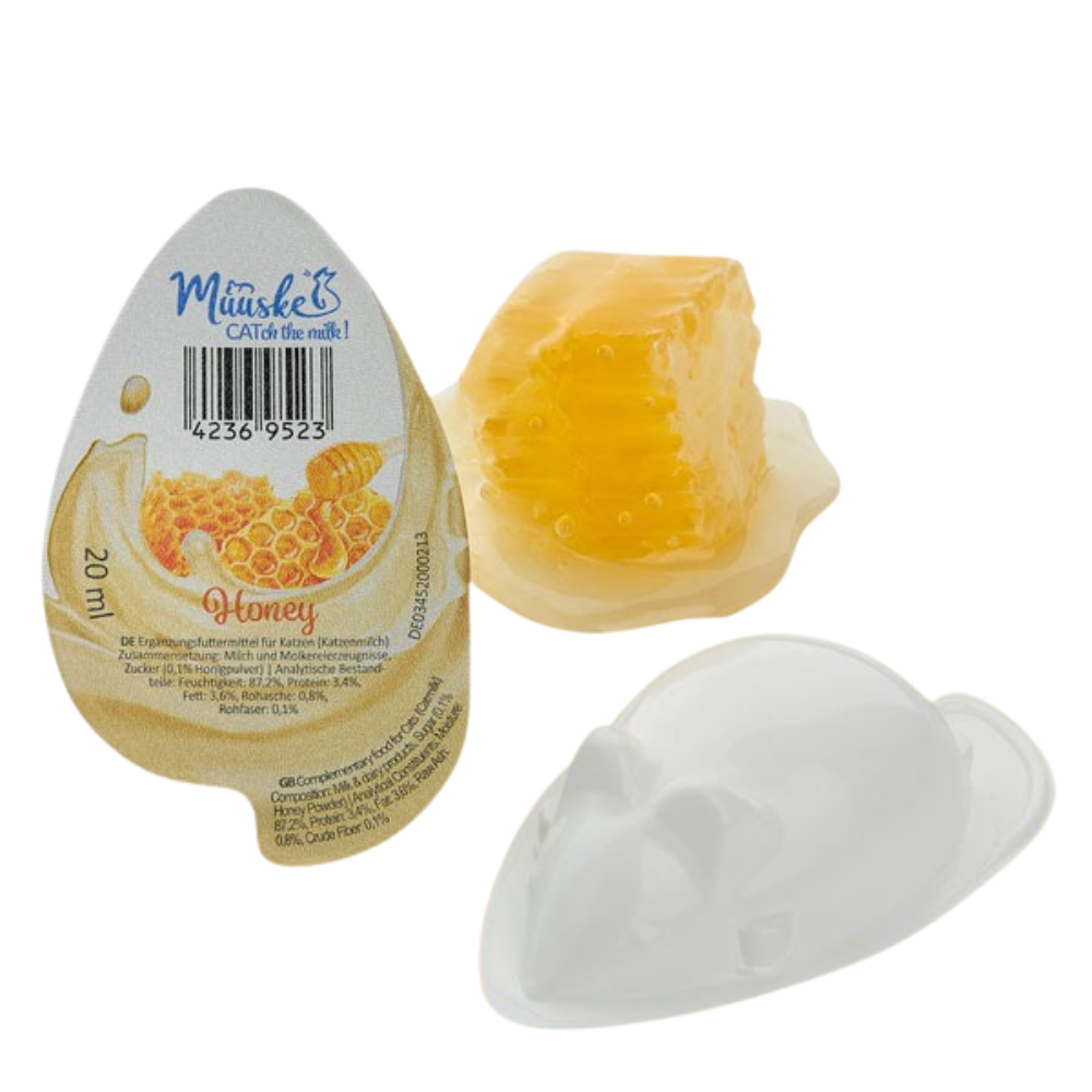 Muuske Katzenmilch 4er Set – Laktosereduzierter Verwöhnsnack für Katzen 4 × 20 ml