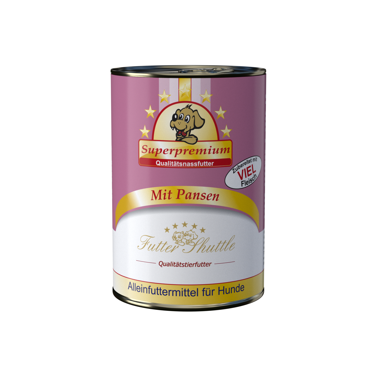Hochwertiges Nassfutter für Hunde mit Pansen | 400g Dose