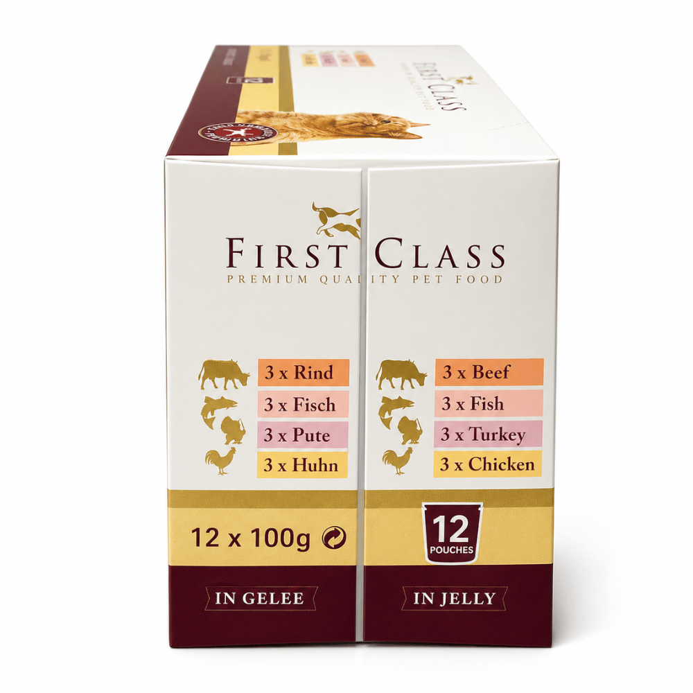 Günstiges Katzenfutter Nassfutter Multipack 12 x 100g – Praktische Frischebeutel für Katzen