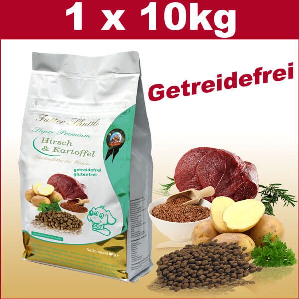Hundefutter Getreidefrei mit Hirsch & Kartoffel 10 kg