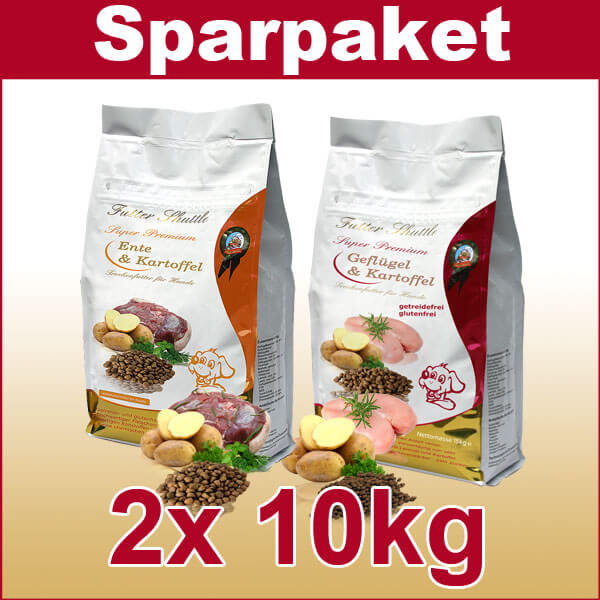 Sparpaket Getreidefreies Hunde Trockenfutter 20kg 