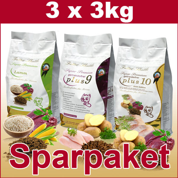 Sparpaket Katzenfutter. Sparpaket Katzen Trockenfutter als Aktio