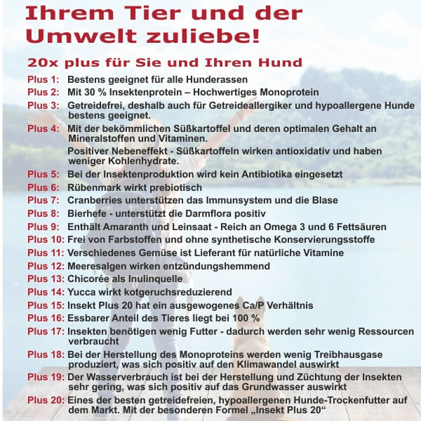 Hypoallergenes Hunde Trockenfutter auf Insektenbasis